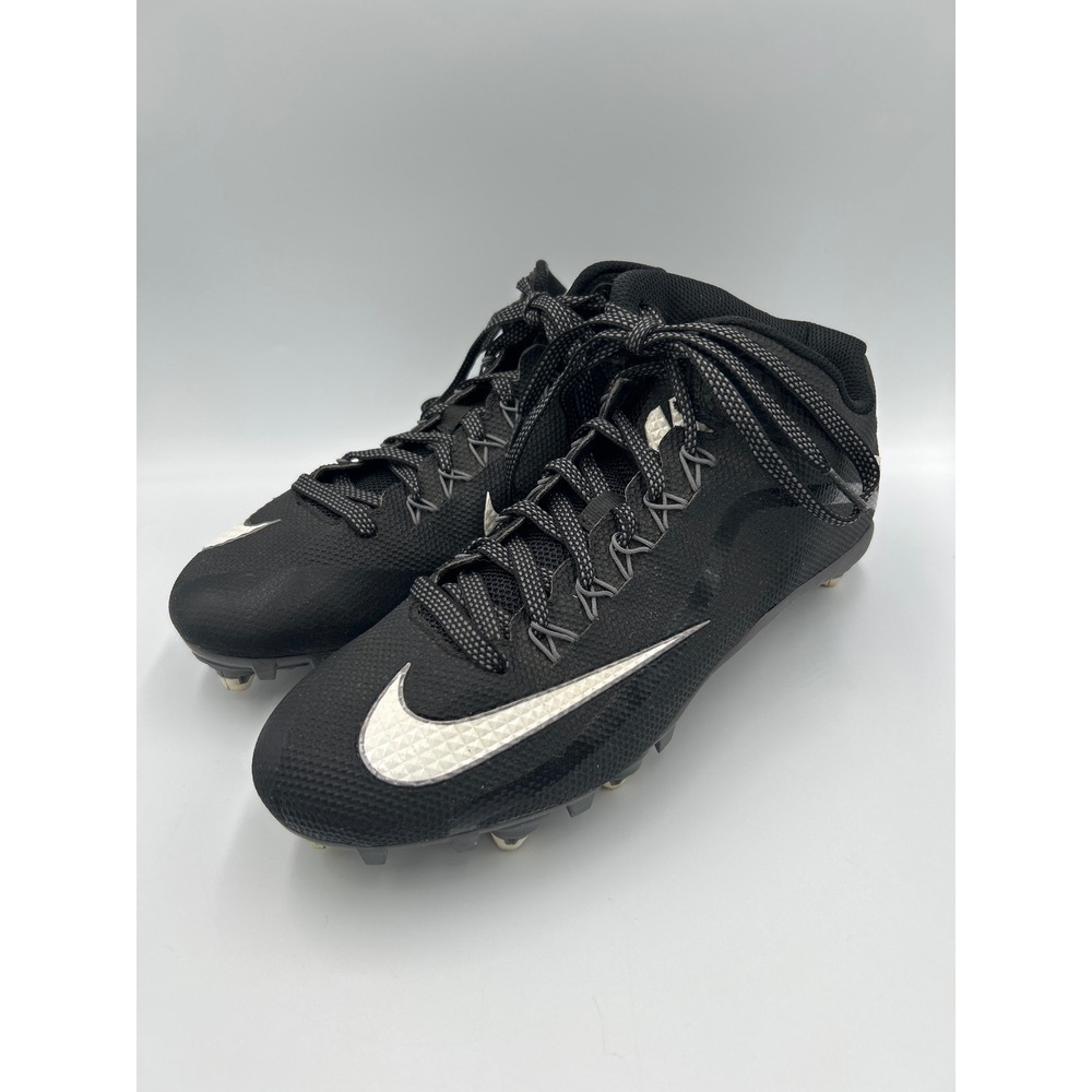 Nike Vapor Untouchable Pro Football Cleats Black White 819671-001 Mens Size 10